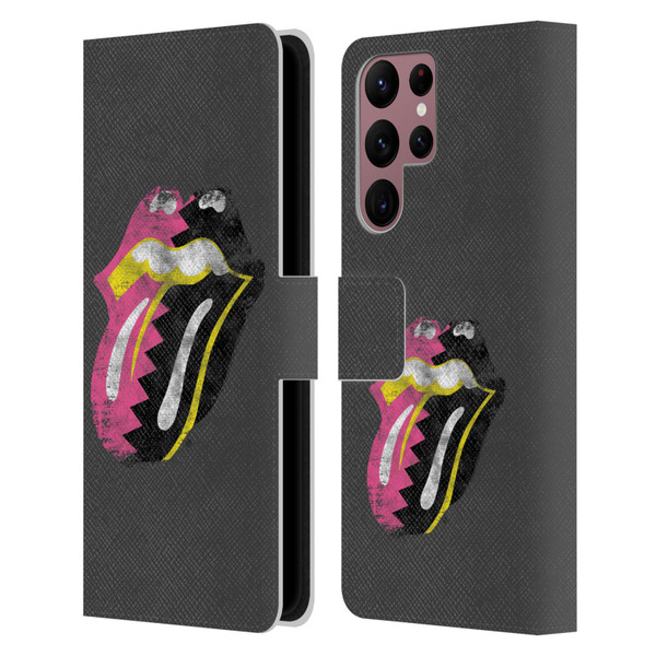The Rolling Stones Albums Girls Pop Art Tongue Solo Leather Book Wallet Case Cover For Samsung Galaxy S22 Ultra 5G