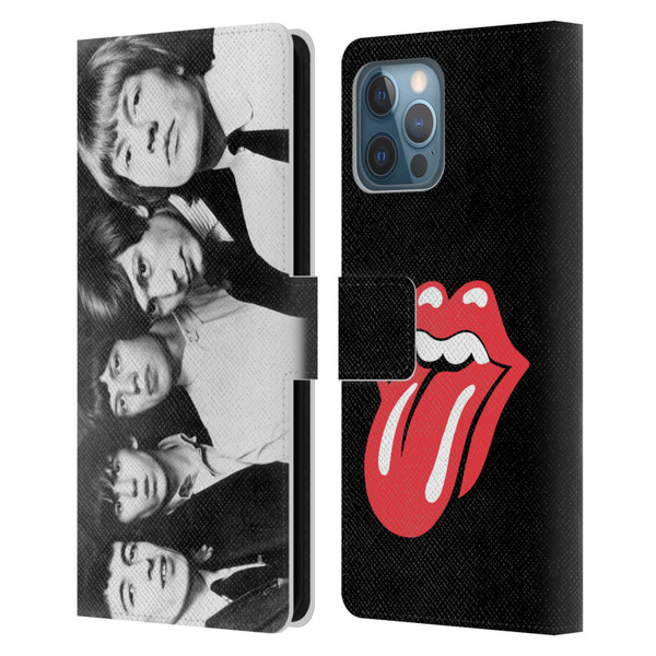 The Rolling Stones Graphics Classic Group Photo Leather Book Wallet Case Cover For Apple iPhone 12 Pro Max