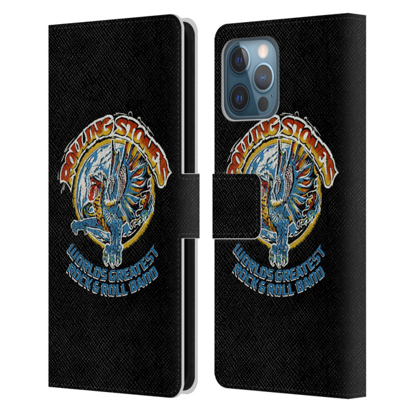 The Rolling Stones Graphics Greatest Rock And Roll Band Leather Book Wallet Case Cover For Apple iPhone 12 Pro Max