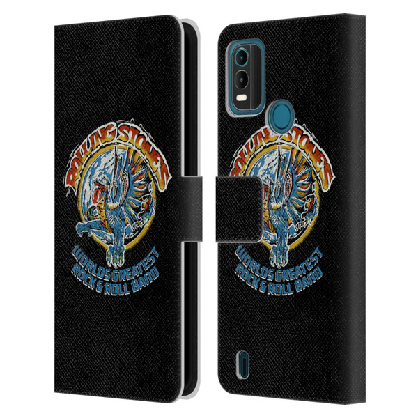 The Rolling Stones Graphics Greatest Rock And Roll Band Leather Book Wallet Case Cover For Nokia G11 Plus