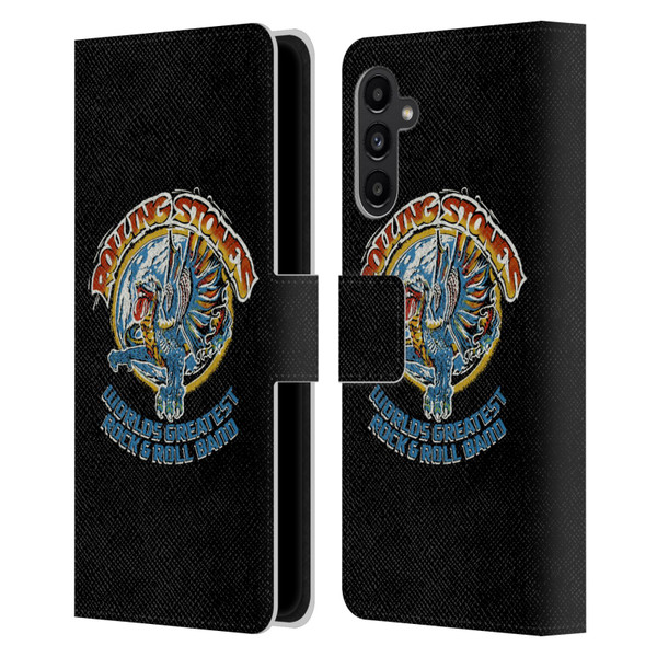 The Rolling Stones Graphics Greatest Rock And Roll Band Leather Book Wallet Case Cover For Samsung Galaxy A13 5G (2021)