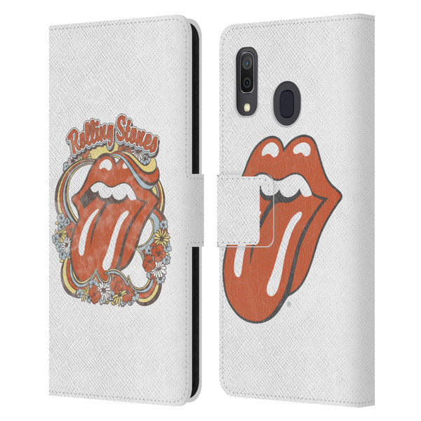 The Rolling Stones Graphics Flowers Tongue Leather Book Wallet Case Cover For Samsung Galaxy A33 5G (2022)