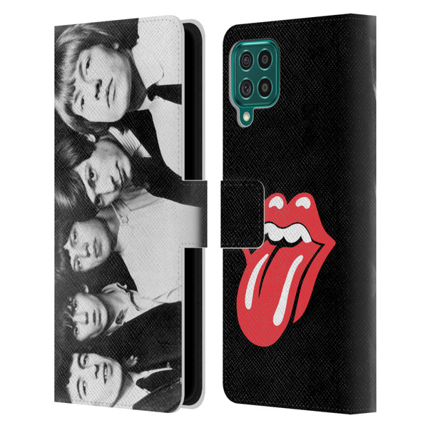 The Rolling Stones Graphics Classic Group Photo Leather Book Wallet Case Cover For Samsung Galaxy F62 (2021)