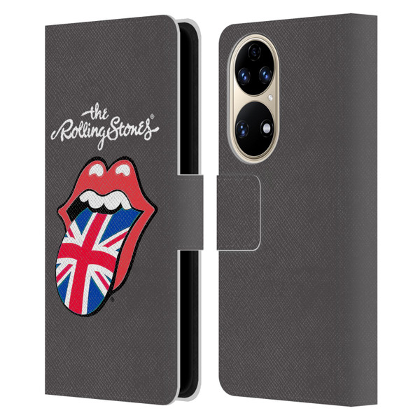 The Rolling Stones International Licks 1 United Kingdom Leather Book Wallet Case Cover For Huawei P50