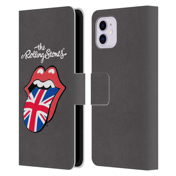 The Rolling Stones International Licks 1 United Kingdom Leather Book Wallet Case Cover For Apple iPhone 11