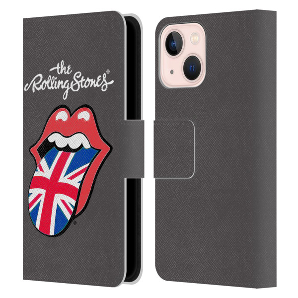 The Rolling Stones International Licks 1 United Kingdom Leather Book Wallet Case Cover For Apple iPhone 13 Mini