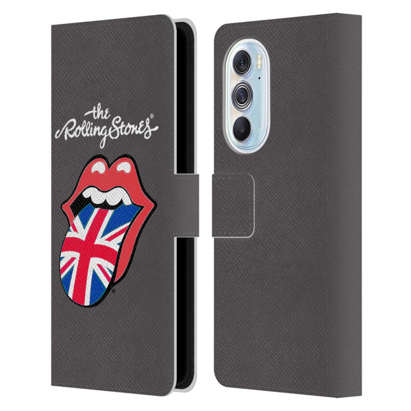 The Rolling Stones International Licks 1 United Kingdom Leather Book Wallet Case Cover For Motorola Edge X30