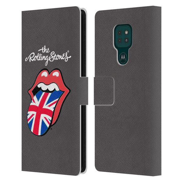 The Rolling Stones International Licks 1 United Kingdom Leather Book Wallet Case Cover For Motorola Moto G9 Play