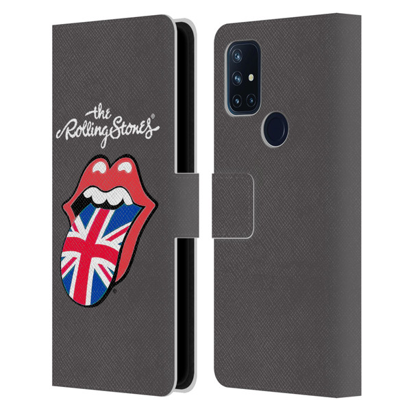 The Rolling Stones International Licks 1 United Kingdom Leather Book Wallet Case Cover For OnePlus Nord N10 5G