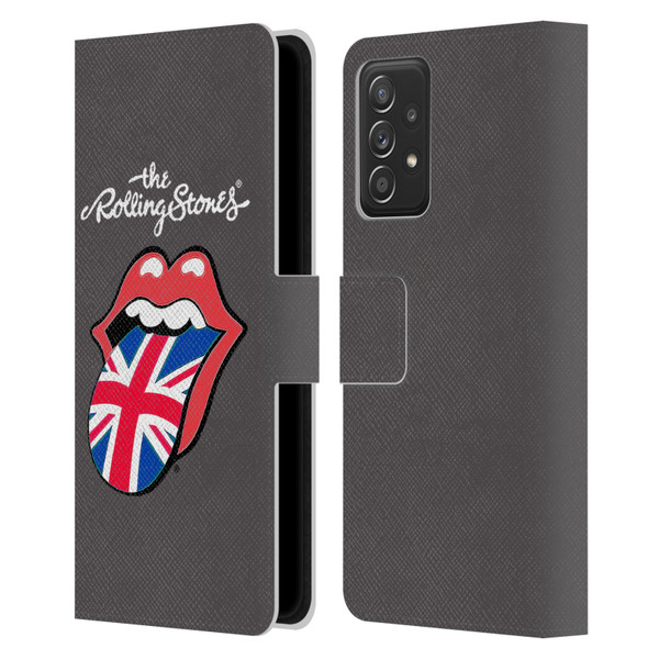 The Rolling Stones International Licks 1 United Kingdom Leather Book Wallet Case Cover For Samsung Galaxy A53 5G (2022)