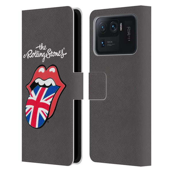 The Rolling Stones International Licks 1 United Kingdom Leather Book Wallet Case Cover For Xiaomi Mi 11 Ultra