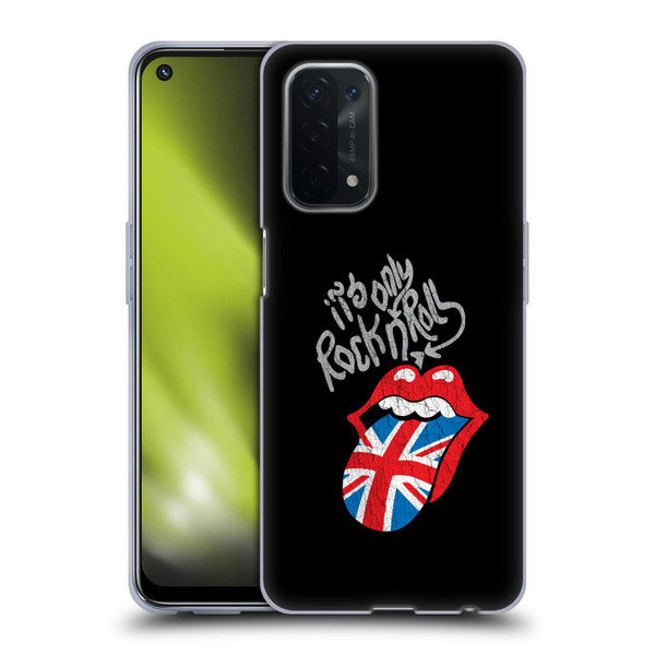 The Rolling Stones Albums Only Rock And Roll Distressed Soft Gel Case for OPPO A54 5G