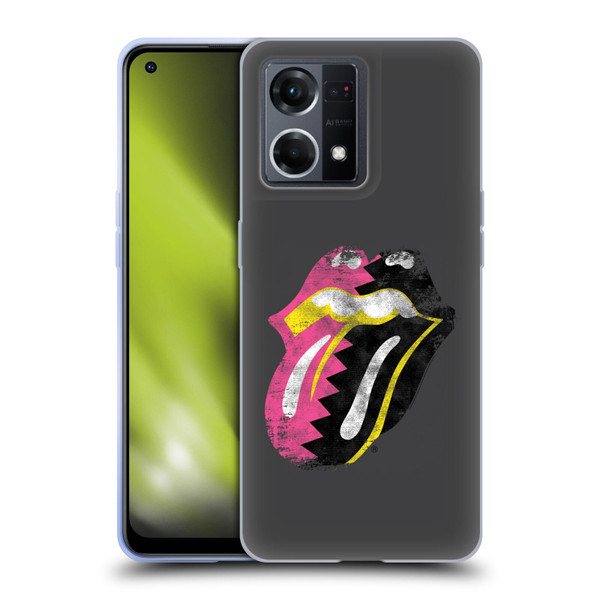 The Rolling Stones Albums Girls Pop Art Tongue Solo Soft Gel Case for OPPO Reno8 4G