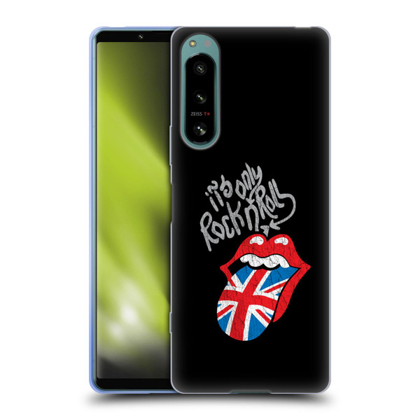 The Rolling Stones Albums Only Rock And Roll Distressed Soft Gel Case for Sony Xperia 5 IV