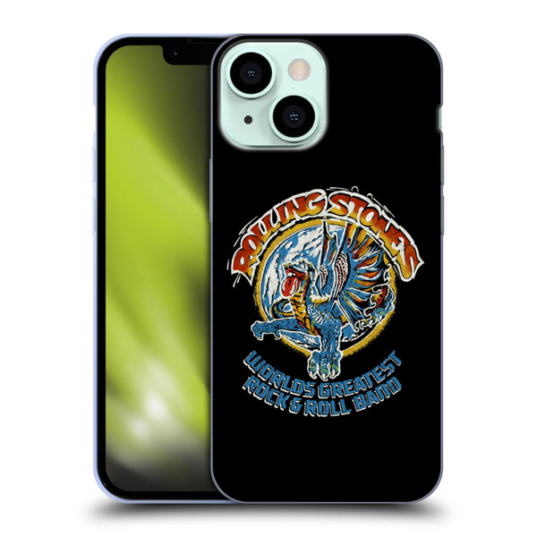 The Rolling Stones Graphics Greatest Rock And Roll Band Soft Gel Case for Apple iPhone 13 Mini