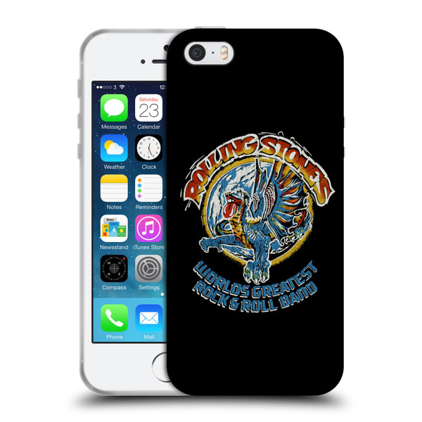 The Rolling Stones Graphics Greatest Rock And Roll Band Soft Gel Case for Apple iPhone 5 / 5s / iPhone SE 2016