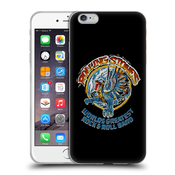 The Rolling Stones Graphics Greatest Rock And Roll Band Soft Gel Case for Apple iPhone 6 Plus / iPhone 6s Plus