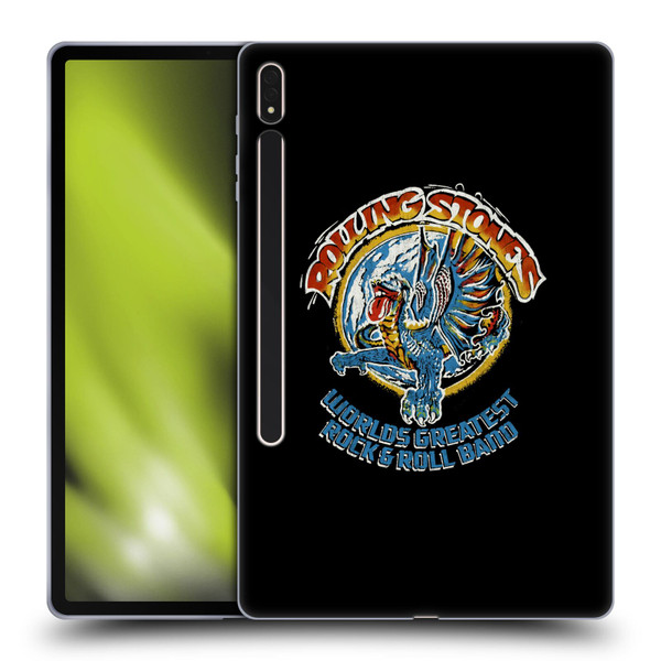 The Rolling Stones Graphics Greatest Rock And Roll Band Soft Gel Case for Samsung Galaxy Tab S8 Plus