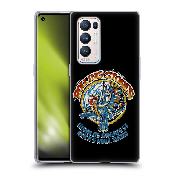 The Rolling Stones Graphics Greatest Rock And Roll Band Soft Gel Case for OPPO Find X3 Neo / Reno5 Pro+ 5G