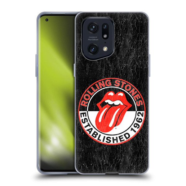 The Rolling Stones Graphics Established 1962 Soft Gel Case for OPPO Find X5 Pro
