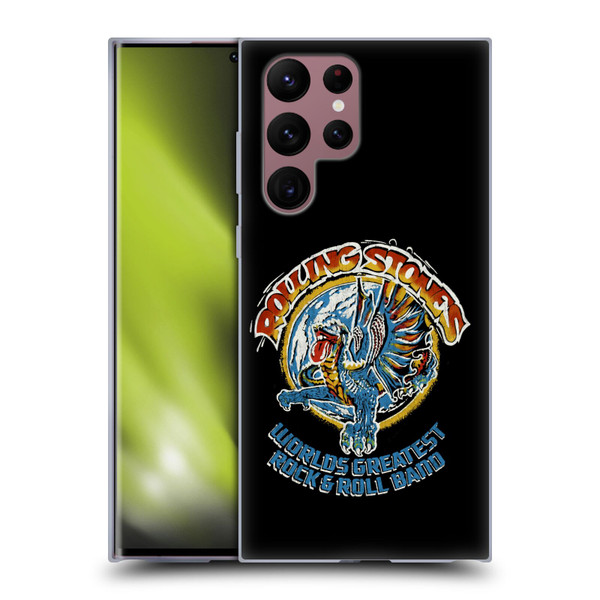 The Rolling Stones Graphics Greatest Rock And Roll Band Soft Gel Case for Samsung Galaxy S22 Ultra 5G