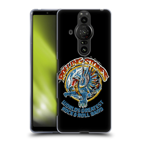 The Rolling Stones Graphics Greatest Rock And Roll Band Soft Gel Case for Sony Xperia Pro-I