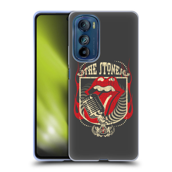 The Rolling Stones Key Art Jumbo Tongue Soft Gel Case for Motorola Edge 30