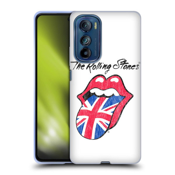 The Rolling Stones Key Art UK Tongue Soft Gel Case for Motorola Edge 30
