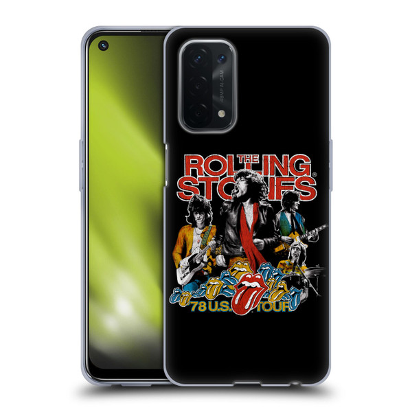 The Rolling Stones Key Art 78 US Tour Vintage Soft Gel Case for OPPO A54 5G