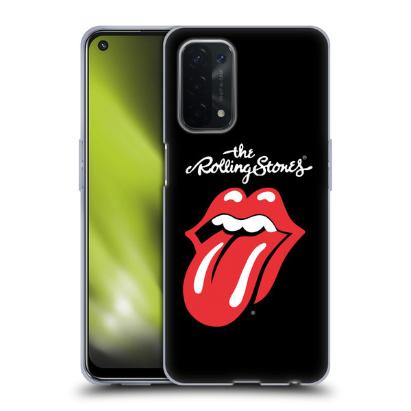 The Rolling Stones Key Art Tongue Classic Soft Gel Case for OPPO A54 5G