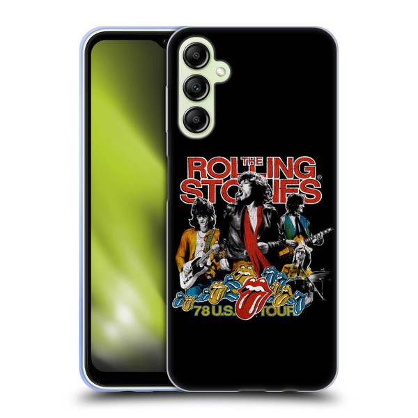 The Rolling Stones Key Art 78 US Tour Vintage Soft Gel Case for Samsung Galaxy A14 5G