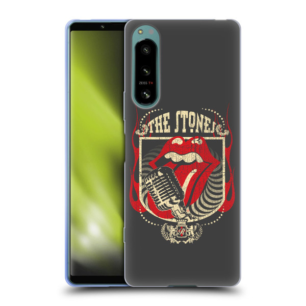 The Rolling Stones Key Art Jumbo Tongue Soft Gel Case for Sony Xperia 5 IV