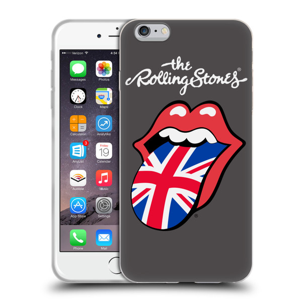 The Rolling Stones International Licks 1 United Kingdom Soft Gel Case for Apple iPhone 6 Plus / iPhone 6s Plus