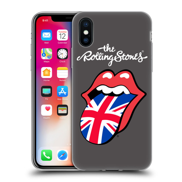 The Rolling Stones International Licks 1 United Kingdom Soft Gel Case for Apple iPhone X / iPhone XS