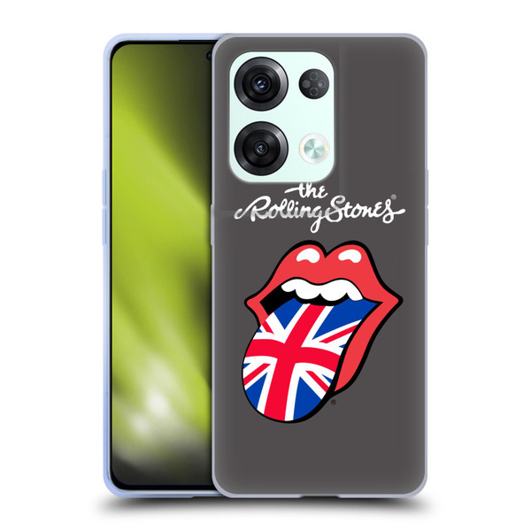 The Rolling Stones International Licks 1 United Kingdom Soft Gel Case for OPPO Reno8 Pro