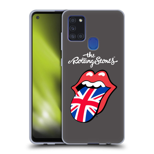 The Rolling Stones International Licks 1 United Kingdom Soft Gel Case for Samsung Galaxy A21s (2020)