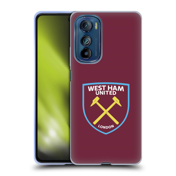 West Ham United FC Crest Full Colour Soft Gel Case for Motorola Edge 30