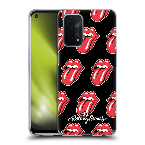 The Rolling Stones Licks Collection Tongue Classic Pattern Soft Gel Case for OPPO A54 5G