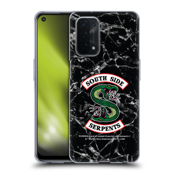 Riverdale South Side Serpents Black And White Marble Logo Soft Gel Case for OPPO A54 5G