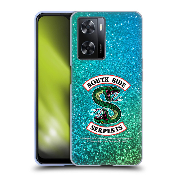 Riverdale South Side Serpents Glitter Print Logo Soft Gel Case for OPPO A57s