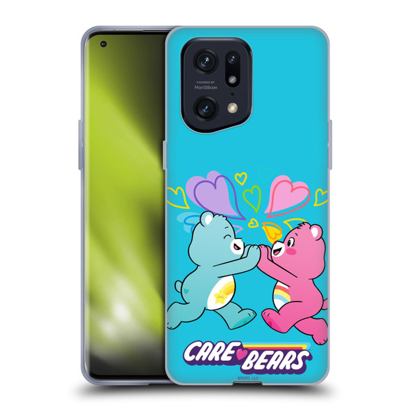 Care Bears Characters Funshine, Cheer And Grumpy Group 2 Soft Gel Case for OPPO Find X5 Pro