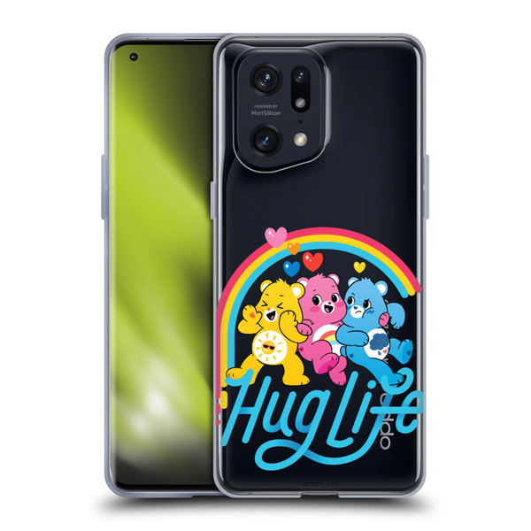 Care Bears Graphics Group Hug Life Soft Gel Case for OPPO Find X5 Pro