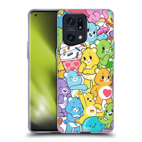 Care Bears Sweet And Savory Character Pattern Soft Gel Case for OPPO Find X5 Pro