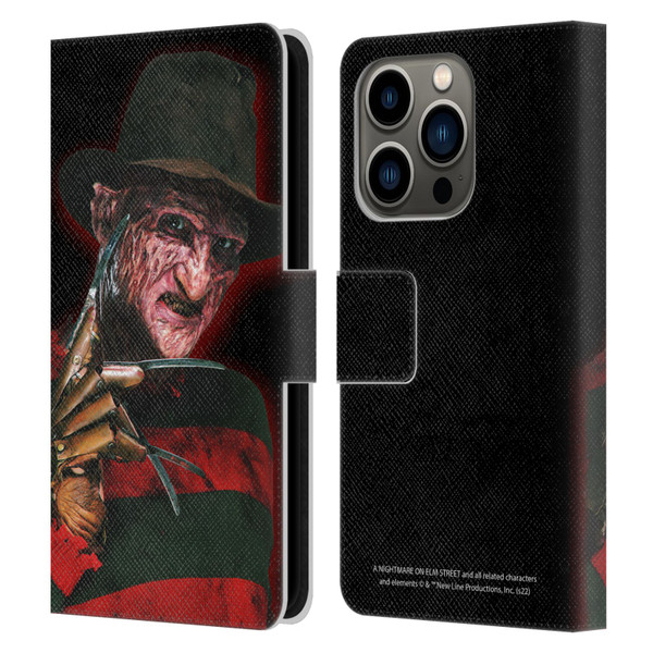 A Nightmare On Elm Street 2 Freddy's Revenge Graphics Key Art Leather Book Wallet Case Cover For Apple iPhone 14 Pro
