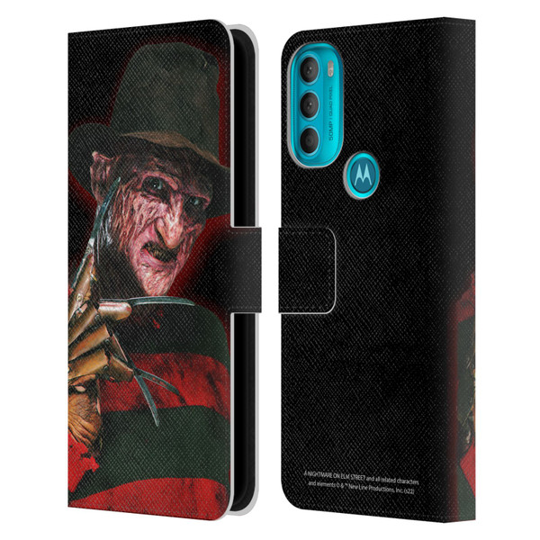 A Nightmare On Elm Street 2 Freddy's Revenge Graphics Key Art Leather Book Wallet Case Cover For Motorola Moto G71 5G