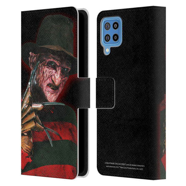 A Nightmare On Elm Street 2 Freddy's Revenge Graphics Key Art Leather Book Wallet Case Cover For Samsung Galaxy F22 (2021)