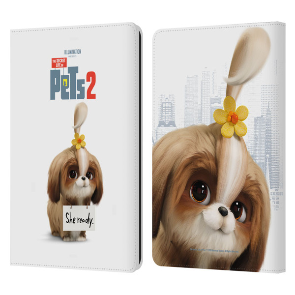 The Secret Life of Pets 2 Character Posters Daisy Shi Tzu Dog Leather Book Wallet Case Cover For Amazon Kindle Paperwhite 1 / 2 / 3