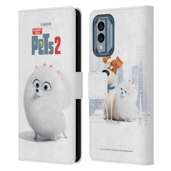 The Secret Life of Pets 2 Character Posters Gidget Pomeranian Dog Leather Book Wallet Case Cover For Nokia X30