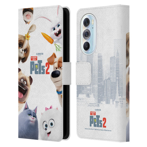 The Secret Life of Pets 2 Character Posters Group Leather Book Wallet Case Cover For Motorola Edge X30