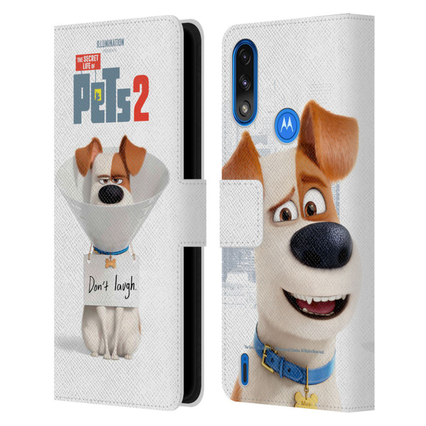 The Secret Life of Pets 2 Character Posters Max Jack Russell Dog Leather Book Wallet Case Cover For Motorola Moto E7 Power / Moto E7i Power